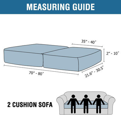 H.VERSAILTEX Velvet Stretch Couch Cushion Cover Plush Cushion Slipcover for Chair Loveseat Sofa