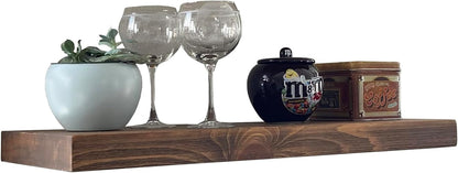 joelsantiques - 36 Inch Wooden Floating Shelves for Wall - 36x8x2 in - Made of Natural Wood - Heavy