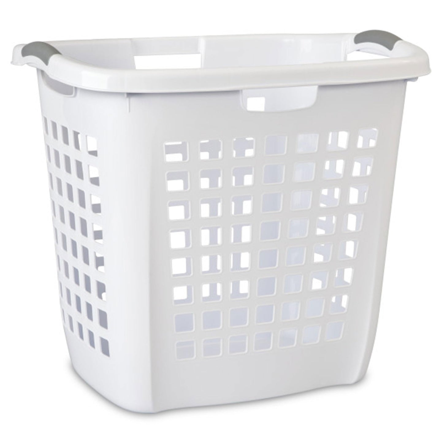 Sterilite Ultra™ Easy Carry Plastic Open Laundry Hamper, White, 4 Pack