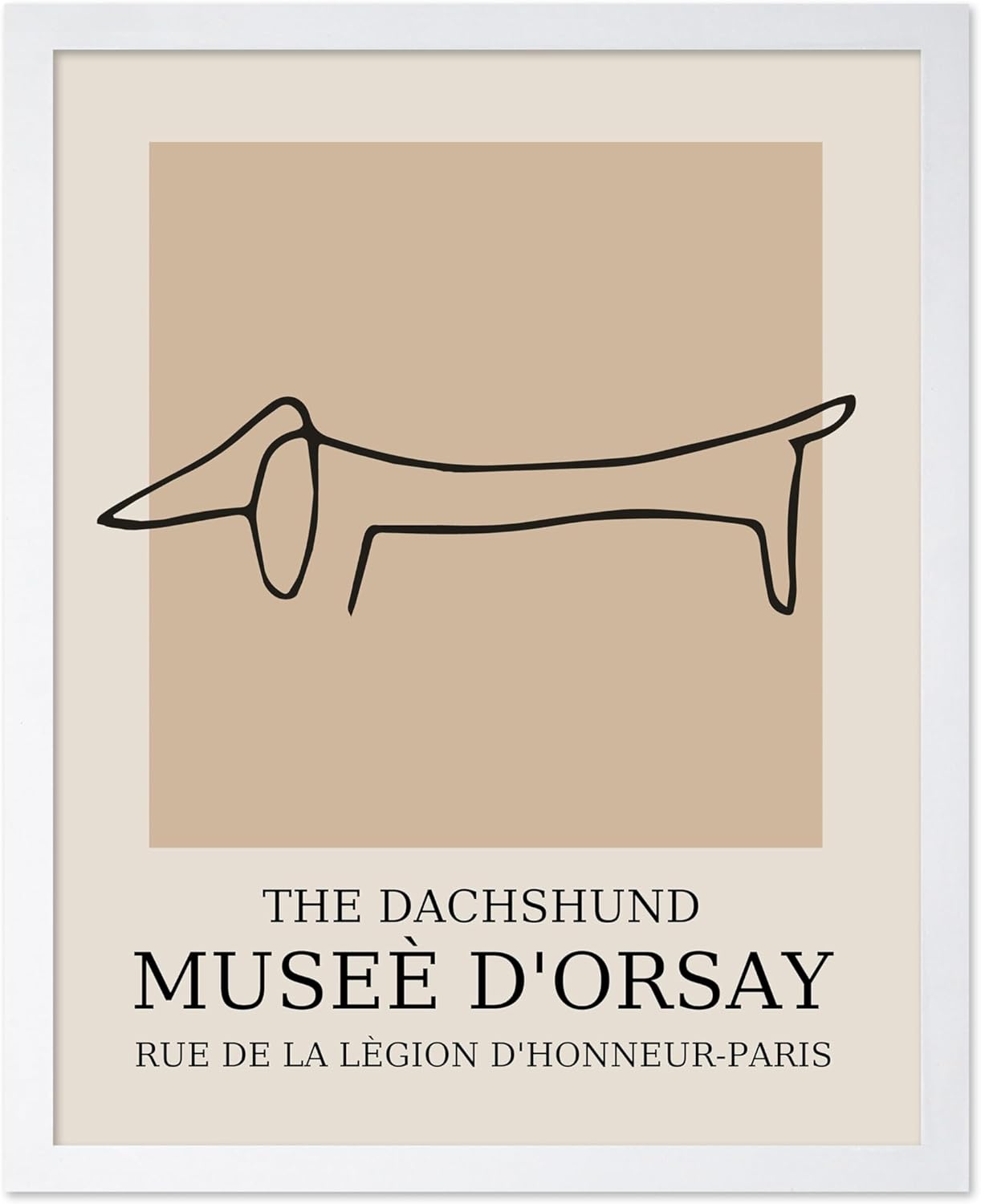 Poster Master Vintage Poster - Retro Minimalist Print - Gift for Artist, Housewarming - Dachshund