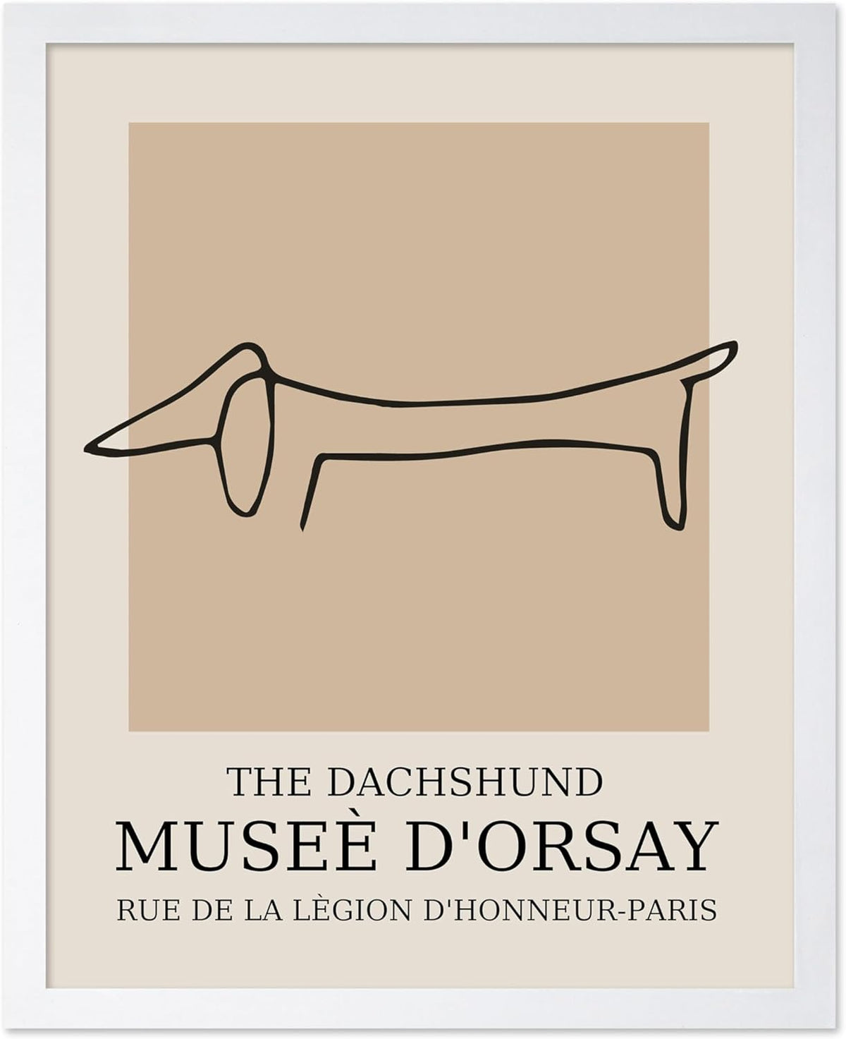 Poster Master Vintage Poster - Retro Minimalist Print - Gift for Artist, Housewarming - Dachshund