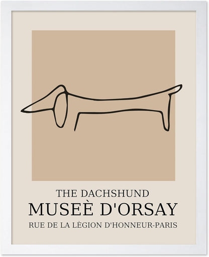 Poster Master Vintage Poster - Retro Minimalist Print - Gift for Artist, Housewarming - Dachshund