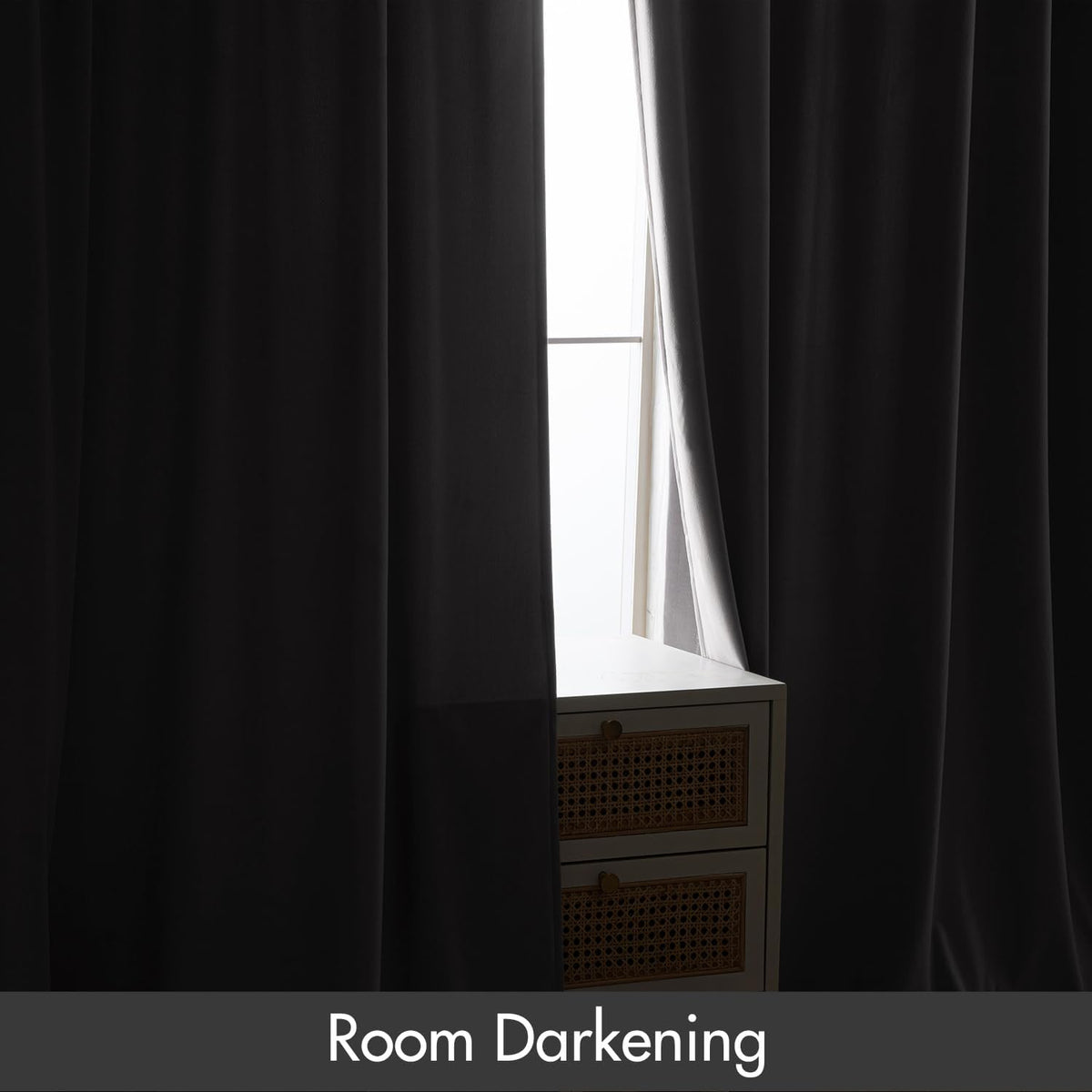 MIULEE Silver Velvet Curtains Thermal Insulated Blackout Curtain Drapes for Bedroom Living Room