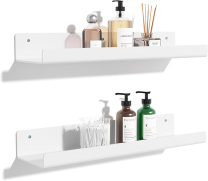 upsimples Acrylic Shelves for Wall Decor, 15" Display Shelf Perfume Organizer for Bathroom
