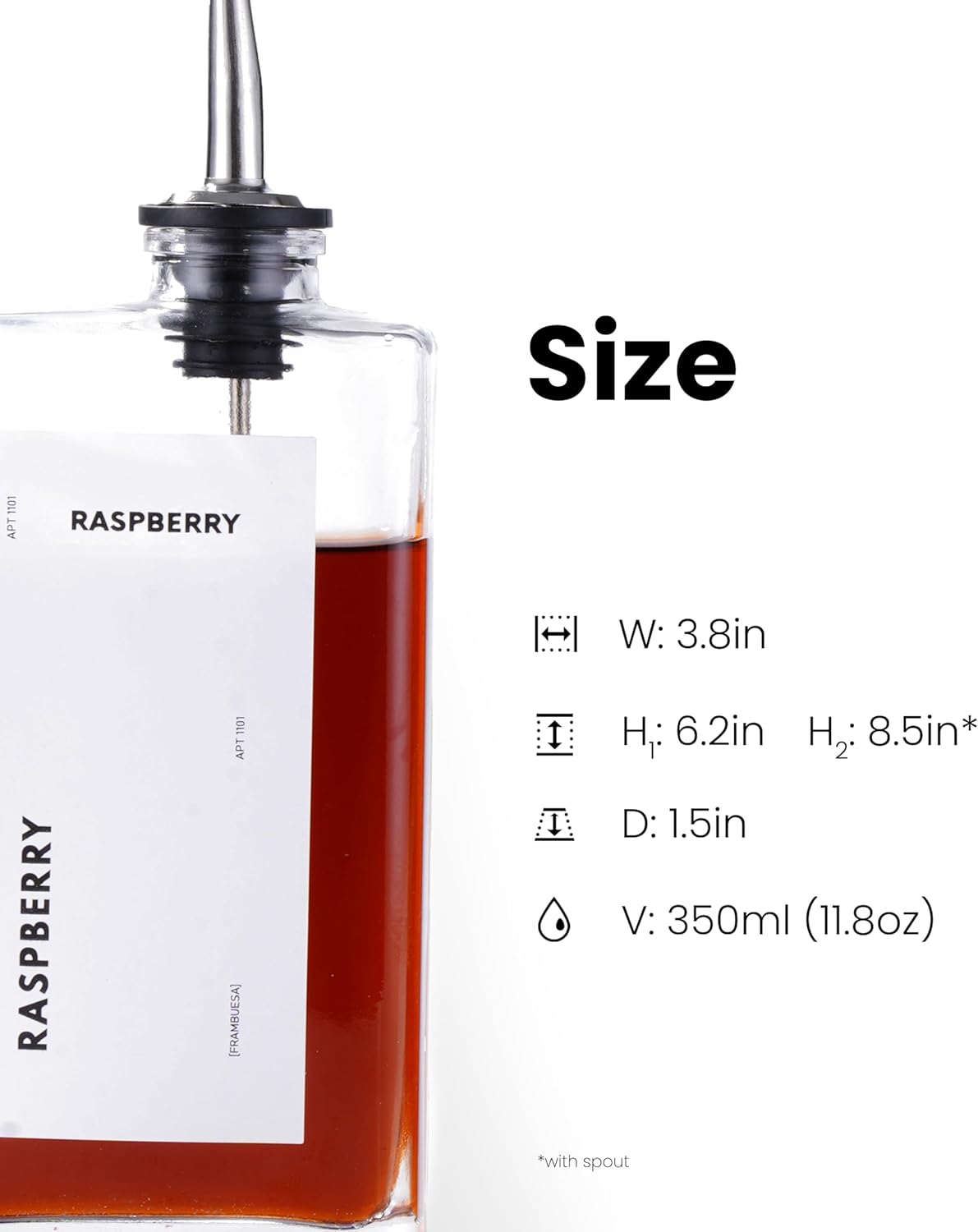 Olive Oil Dispenser for Kitchen, Cooking Oil and Vinegar Dispenser Set, Olive Oil Bottle, Soy sauce