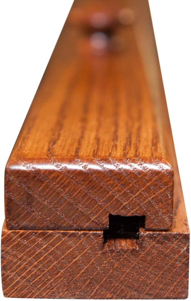 RRD Quilt Hanger for Wall for Display (96") Amish Made Wooden Quilt Rack Wall Mount - Rustic
