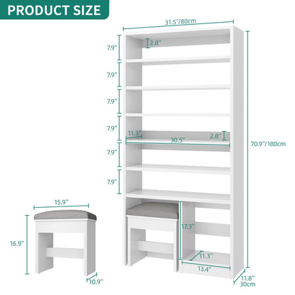DWVO Shoe Cabinet with Hidden Bench