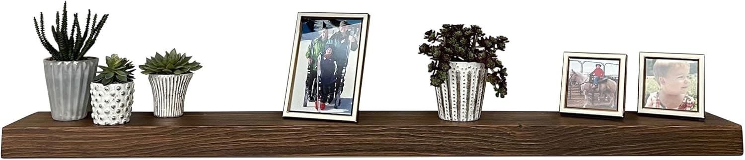 joelsantiques 54 Inch Wooden Floating Shelves for Wall - 54x8x2 in - Made of Natural Wood - Heavy