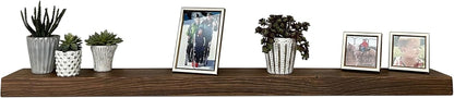 joelsantiques 54 Inch Wooden Floating Shelves for Wall - 54x8x2 in - Made of Natural Wood - Heavy