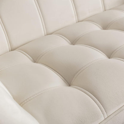 48" Small Loveseat for Small Spaces, Modern Sherpa Mini Sofa Couch 2-Seater Velvet Love Seat with