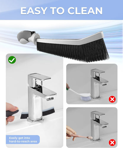 Crevice Cleaning Brushes, Scrub Brush for Hard to Reach Small Space, Home Essentials, Cleaning