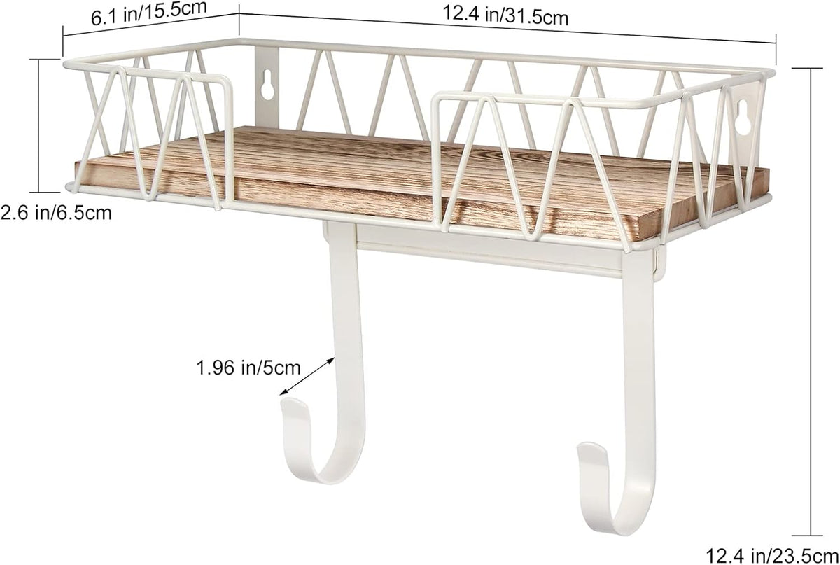 TJ.MOREE Ironing Board Hanger Wall Mount - Laundry Room Decor Iron and Ironing Board Holder with