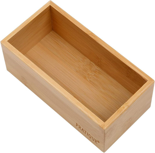 Bamboo Drawer Organizer - Kitchen Utensil Organizer Silverware Tray Cutlery Holder，Office Desk