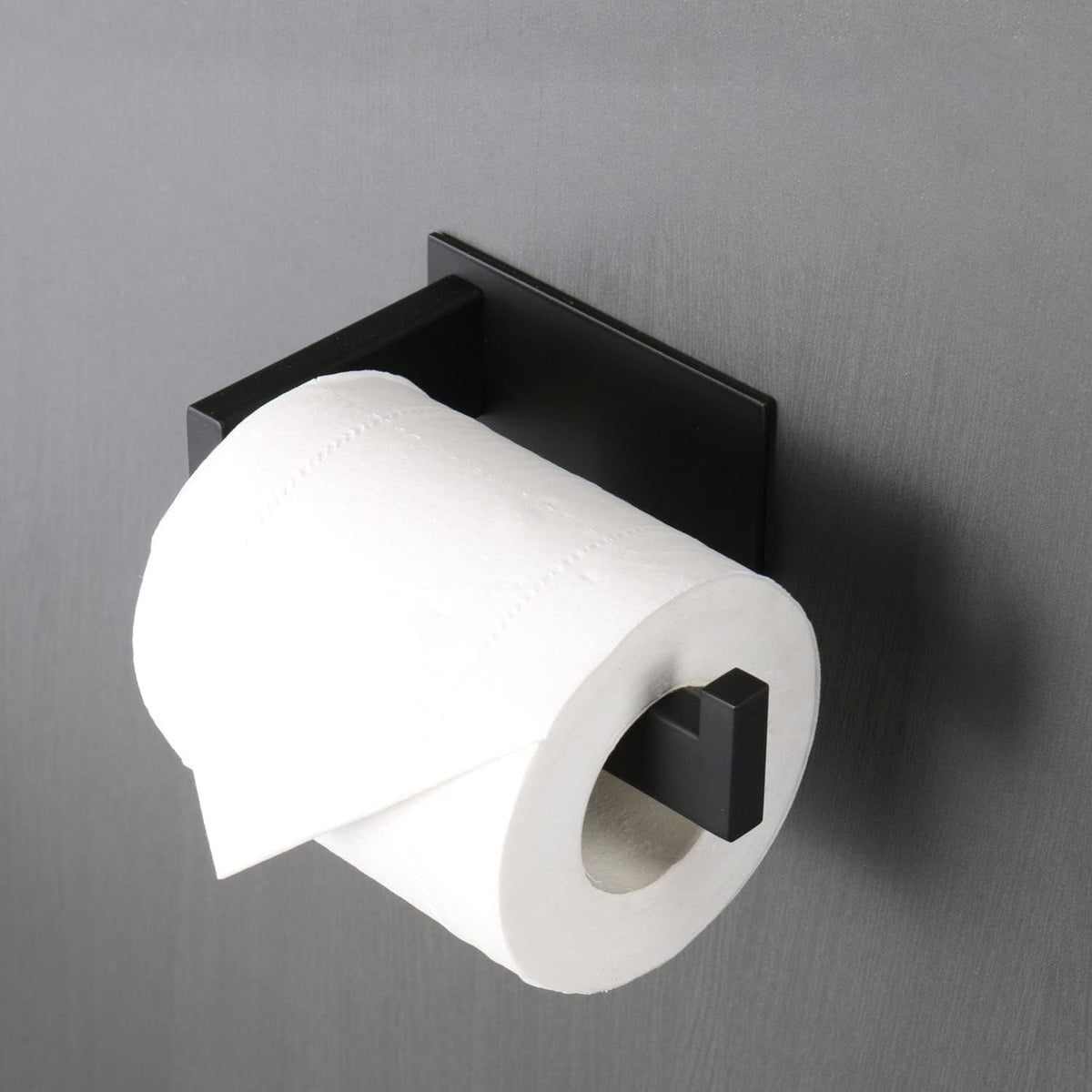 Toilet Paper Holder, Self Adhesive Tissue Holder Stainless Steel Rustproof Paper Roll Holder, No