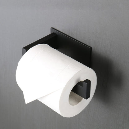Toilet Paper Holder, Self Adhesive Tissue Holder Stainless Steel Rustproof Paper Roll Holder, No