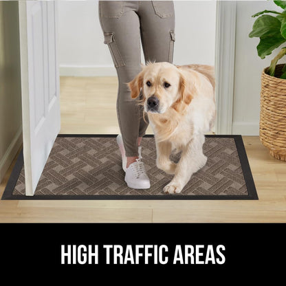 GORILLA GRIP 100% Waterproof All-Season WeatherMax Doormat, 72x24, US Designed Natural Rubber