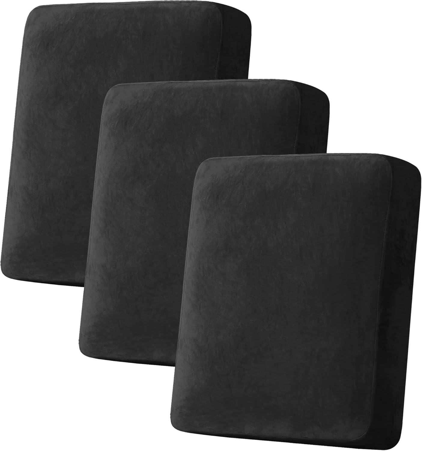 H.VERSAILTEX Velvet Stretch Couch Cushion Cover Plush Cushion Slipcover for Chair Loveseat Sofa