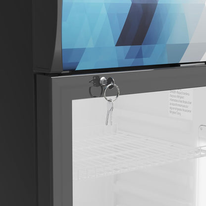 KoolMore DGDR-1D-9C 22 in. 9 Commercial One Glass Door Beverage Display Merchandiser Refrigerator