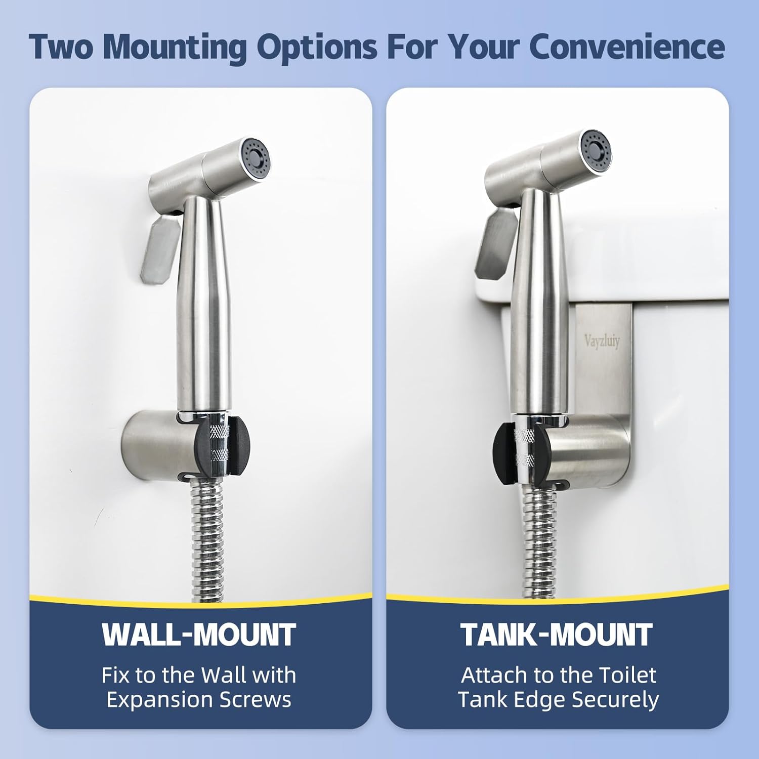 Handheld Bidet Sprayer for Toilet - Bidets for Existing Toilets Adjustable Water Pressure with