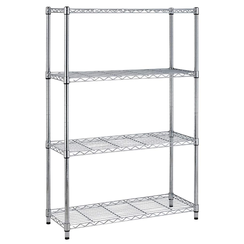 BestOffice Adjustable Wire Shelving Storage Shelves Heavy Duty Shelving Unit for Small Places