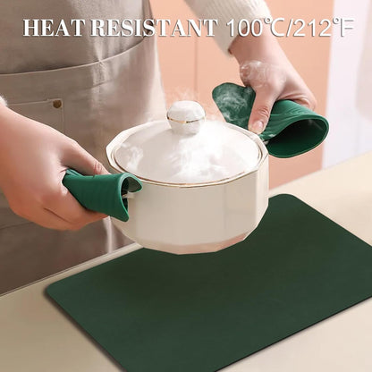 BLESWIN Faux Leather Placemats, PU Dining Table, Waterproof and Oil Resistant Easy to Clean, Heat