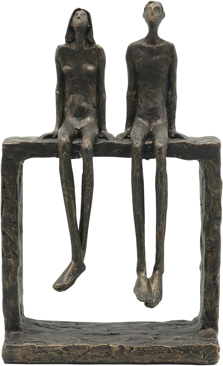 Lukitas Abstract Couple Statue Home Decor - Handcrafted Decorative Ornament for Living Room Office