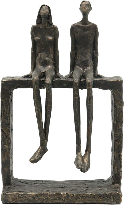 Lukitas Abstract Couple Statue Home Decor - Handcrafted Decorative Ornament for Living Room Office