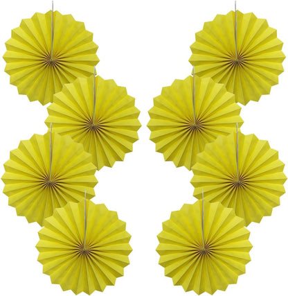 Yellow Party Decorations,Paper Decorations for Party,Lemon Decorations Party Paper Fans Bulk