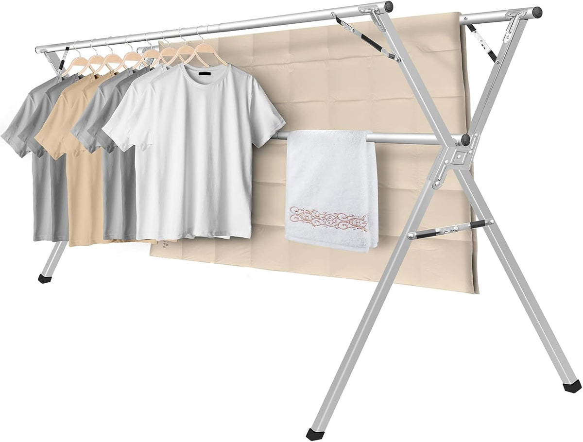 Sarahipe Sillars Clothes Drying Rack, 94.5 inches Laundry Drying Rack Clothing Foldable &