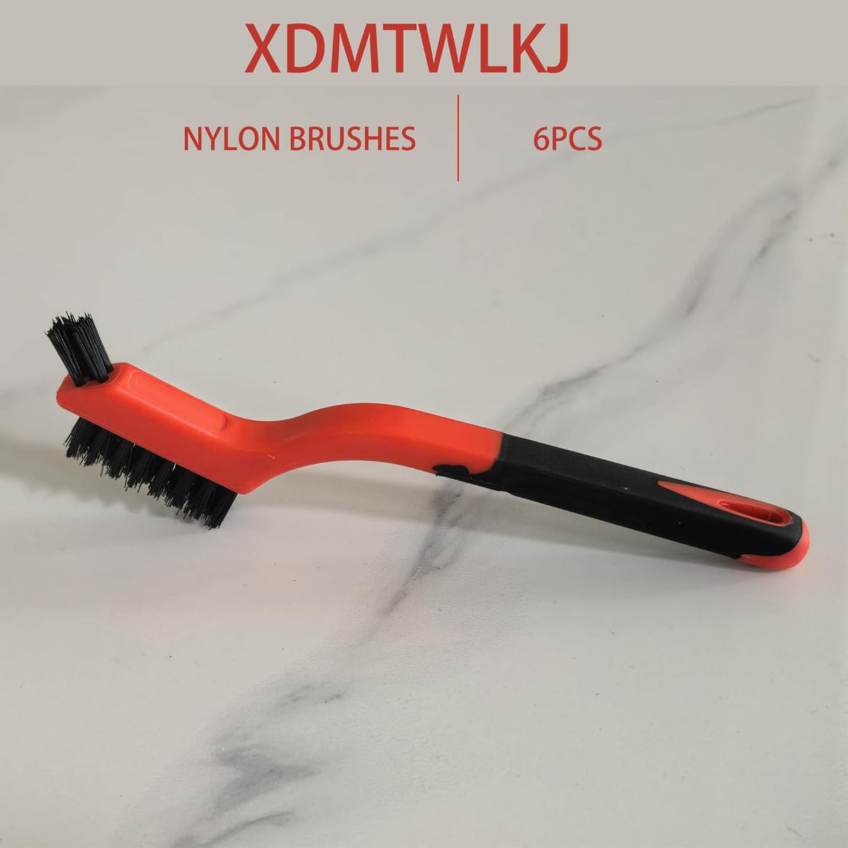 6-Pack Nylon Cleaning Brushes - Non-Scratch Nylon Bristles for Delicate Surfaces & Daily Cleaning |