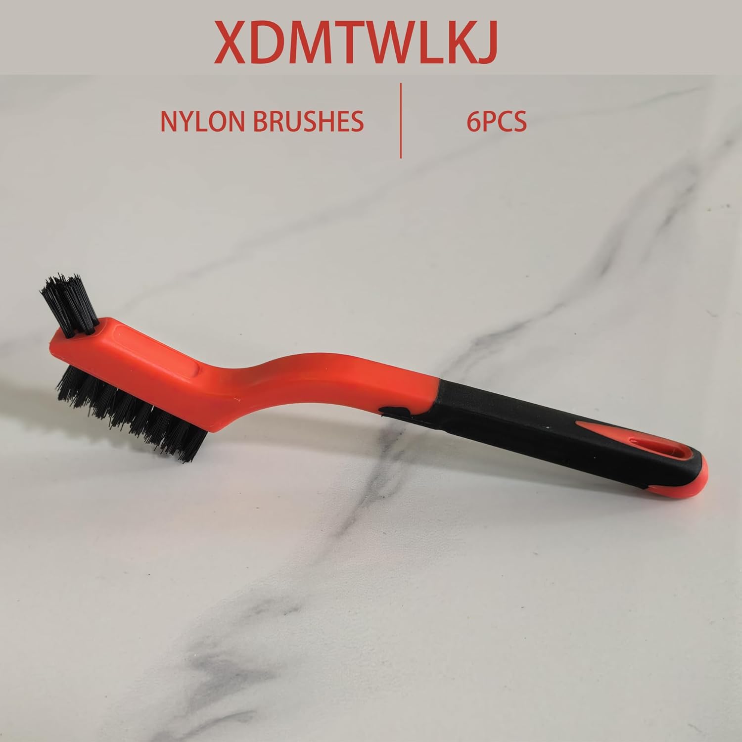 6-Pack Nylon Cleaning Brushes - Non-Scratch Nylon Bristles for Delicate Surfaces & Daily Cleaning |