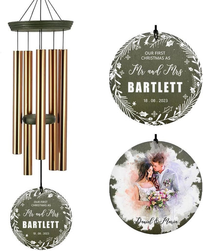 ASTARIN Personalized 20th 50th Anniversary Wind Chime, Happy Anniversary Wedding Valentine's Day