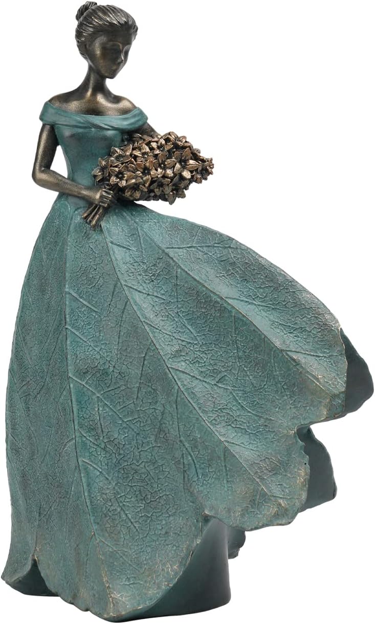 Guichifun Fairy Statue Collection Home Decoration - Leaf Angel Girls Resin Modern Table Decor for