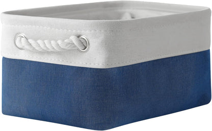 TheWarmHome Storage Bins for Shelves - 12x8x5.2 inch 1 Pack Baskets for Gifts Empty, Fabric Storage