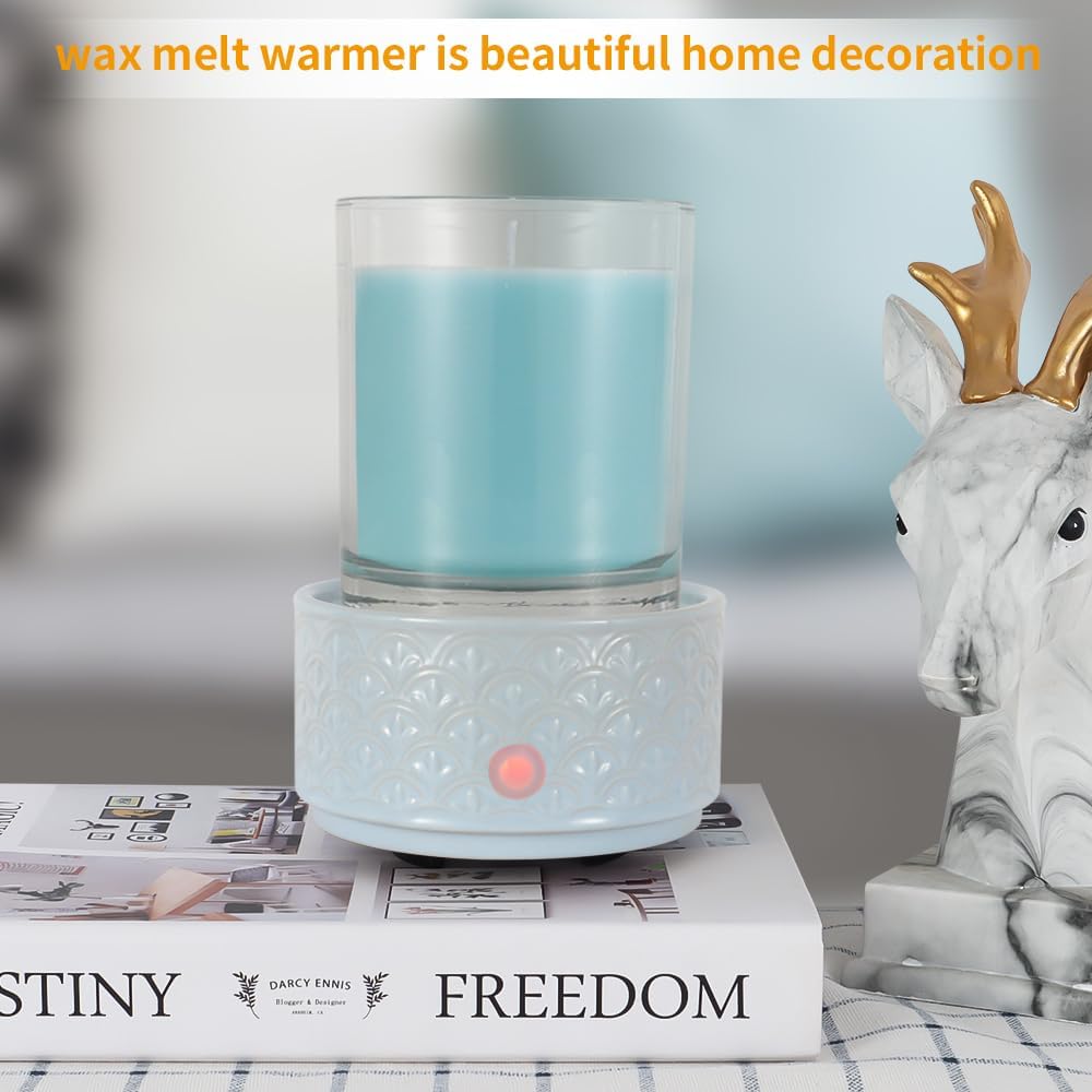 kobodon Ceramic Wax Melt Warmer - 3-in-1Electric Wax Warmer-Fragrance Candle Burner for Scented Wax
