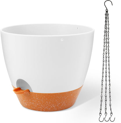 GARDIFE Large Hanging Planter, 12 inch Hanging planters for Indoor. Outdoor Plants, Self Watering