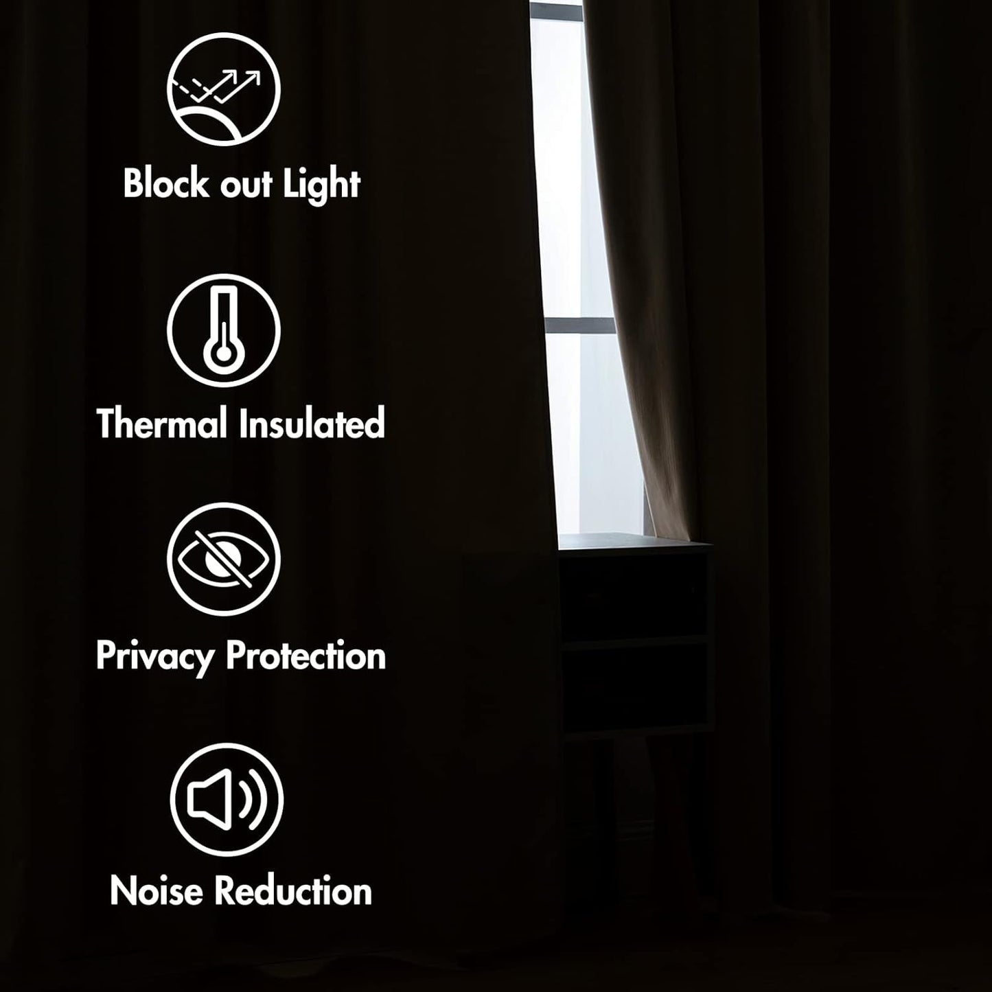 MIULEE Velvet Curtains 108 Inches Long 2 Panels - Pinch Pleated Luxury Room Darkening Curtains for