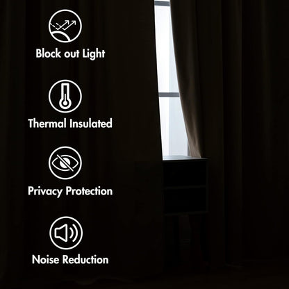 MIULEE Velvet Curtains 108 Inches Long 2 Panels - Pinch Pleated Luxury Room Darkening Curtains for