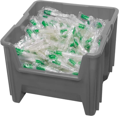 Akro-Mils 13018 Stak-N-Store Stackable Storage Bins, Heavy Duty Garage Storage Containers, Open