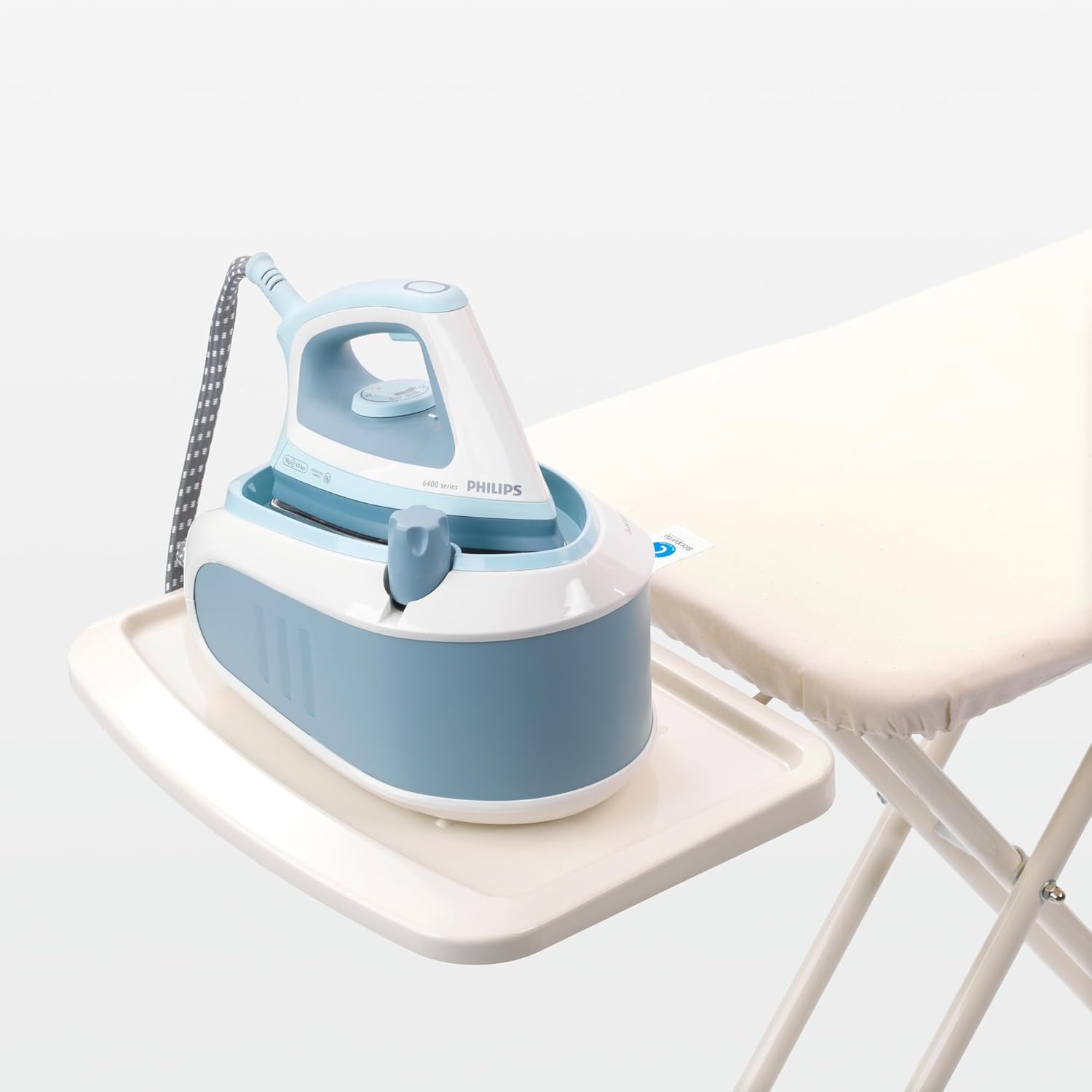 Brabantia Ironing Board C, XL Steam Unit Holder, Adjustable Height, Non-Slip Rubber Feet, Foldable