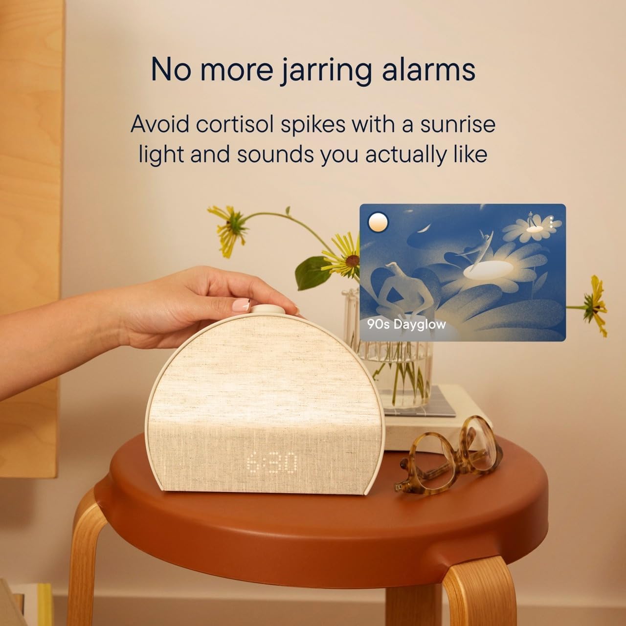 Hatch Restore 3 Sunrise Alarm Clock, Sound Machine, Smart Light (Cocoa) - White Noise, Screen-Free