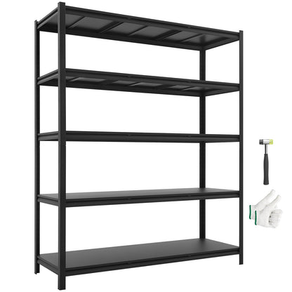 VEVOR Garage Shelving, 5-Tier Adjustable Storage Shelves, 3000 lbs Heavy Duty Garage Shelves, Metal