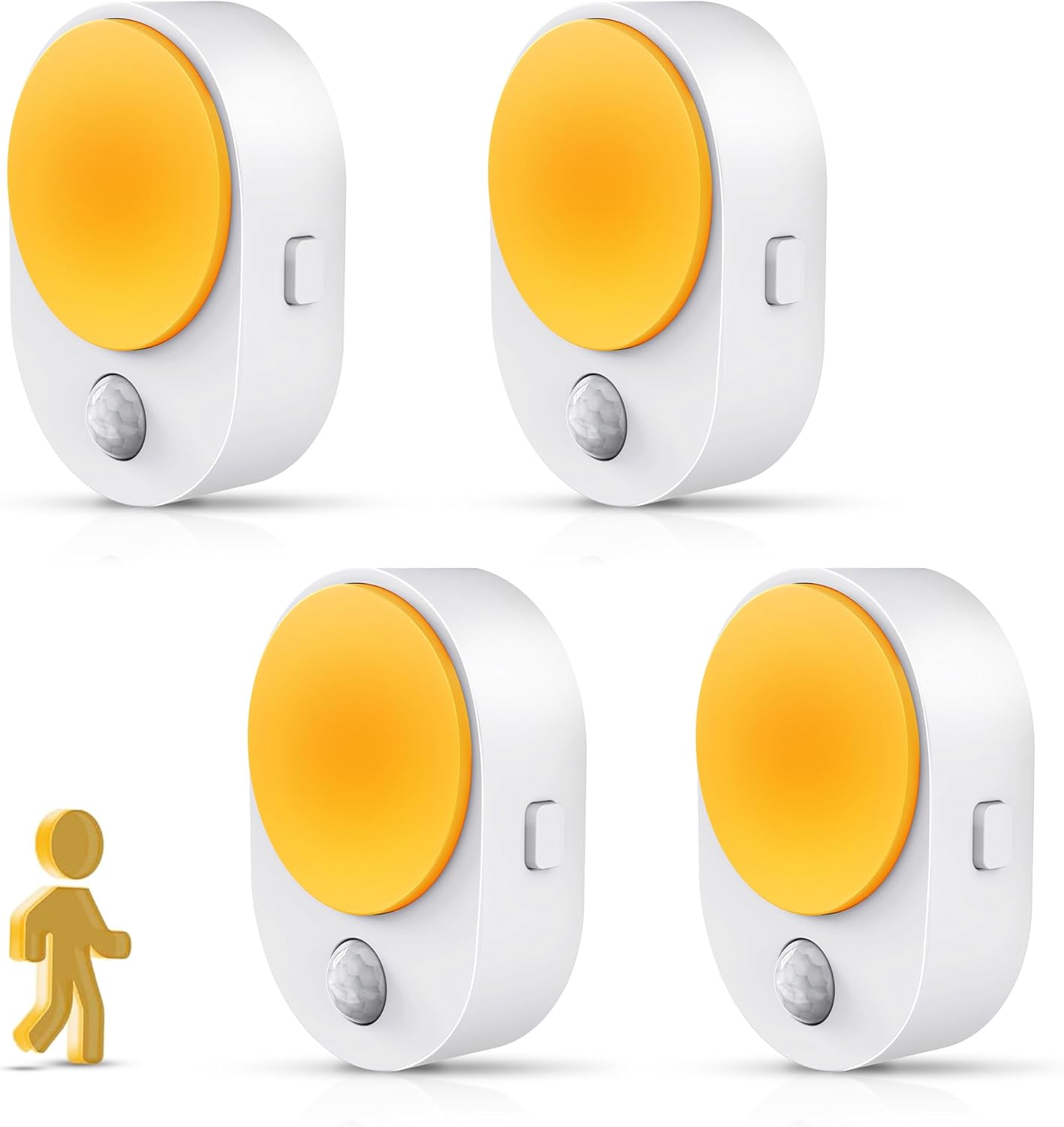 L LOHAS LED Plug in Night Light with Motion Sensor and Dusk to Dawn Sensor,[4-PACK] Night Lights
