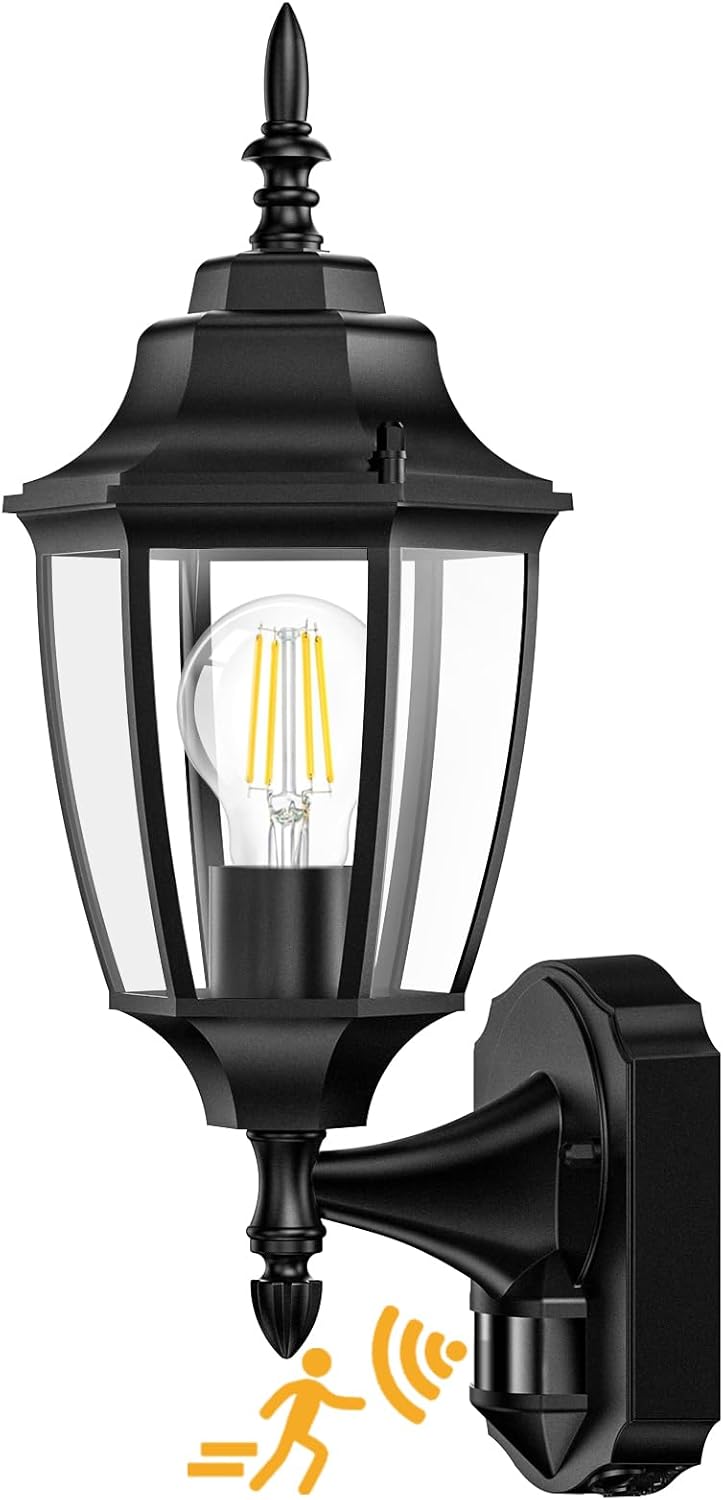 Lamomo Motion Sensor Outdoor Lights, Dusk to Dawn Outdoor Lighting, Exterior Aluminum Waterproof