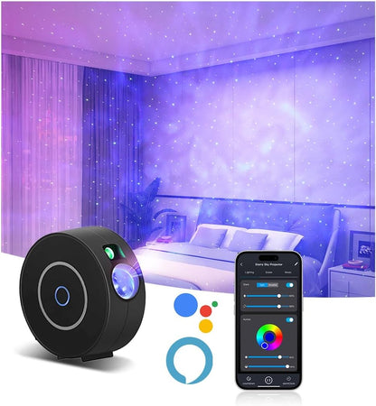 Star Projector, Galaxy Projector for Bedroom, Smart APP & Voice Control Galaxy lamp, Compatible