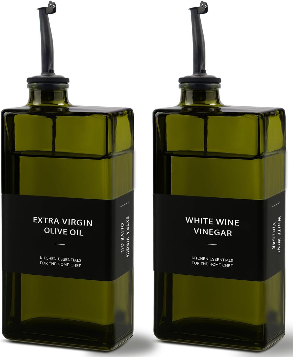 Olive Oil Dispenser Bottle for Kitchen 16.9oz, UV-Blocking Oil and Vinegar Dispenser Set, Soy Sauce