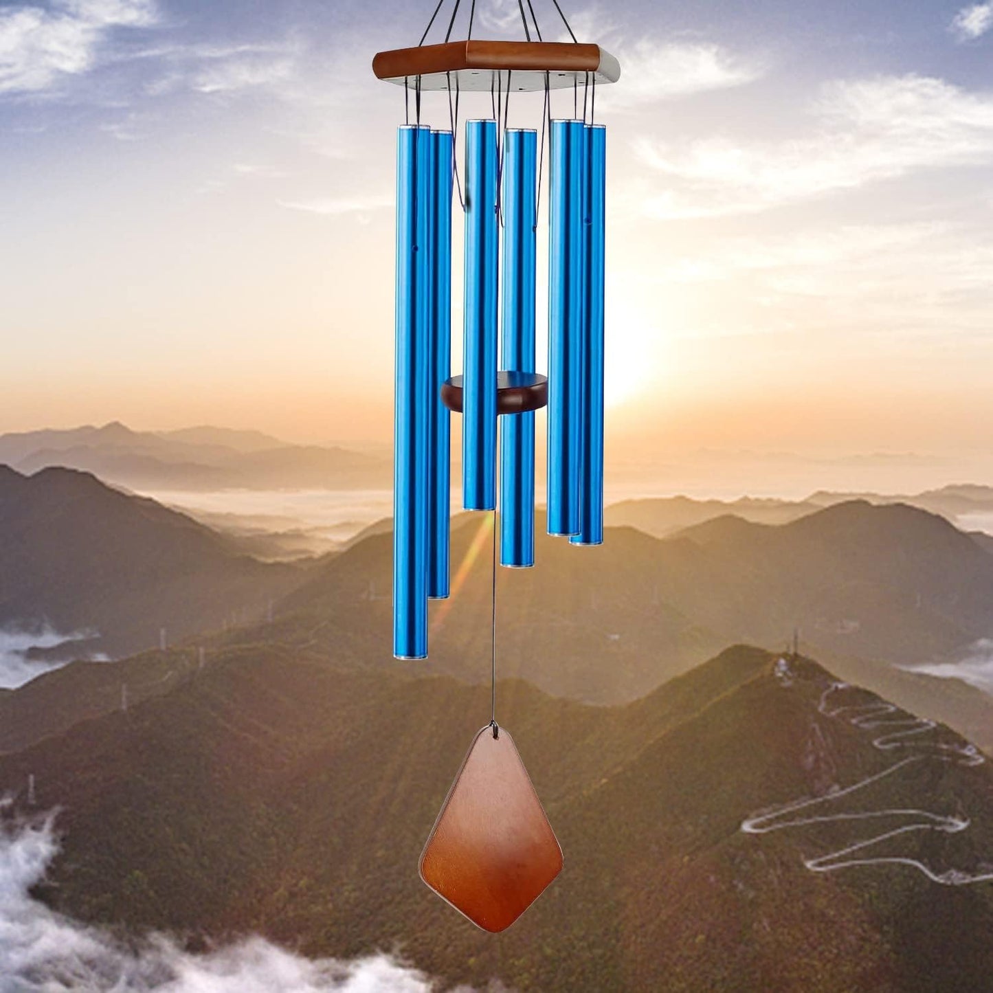 Wind Chimes for Outside, Windchime Outdoor with 6 Tuned Tubes, Elegant Chime for Garden Patio