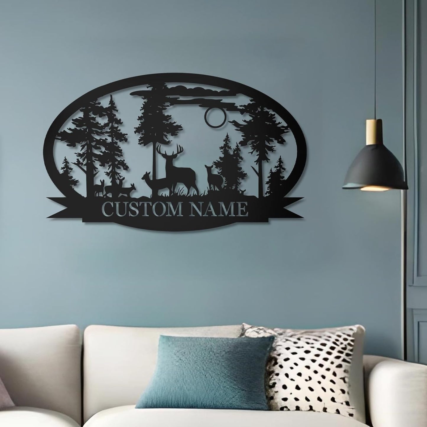 Personalized Deer Metal Cabin Sign | Custom Metal Sign | Personalized Camping Signs | Deer Hunter