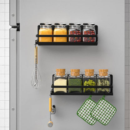 Magnetic Spice Rack Refrigerator Magnetic Shelf Fridge Organizer Space Saver Container for