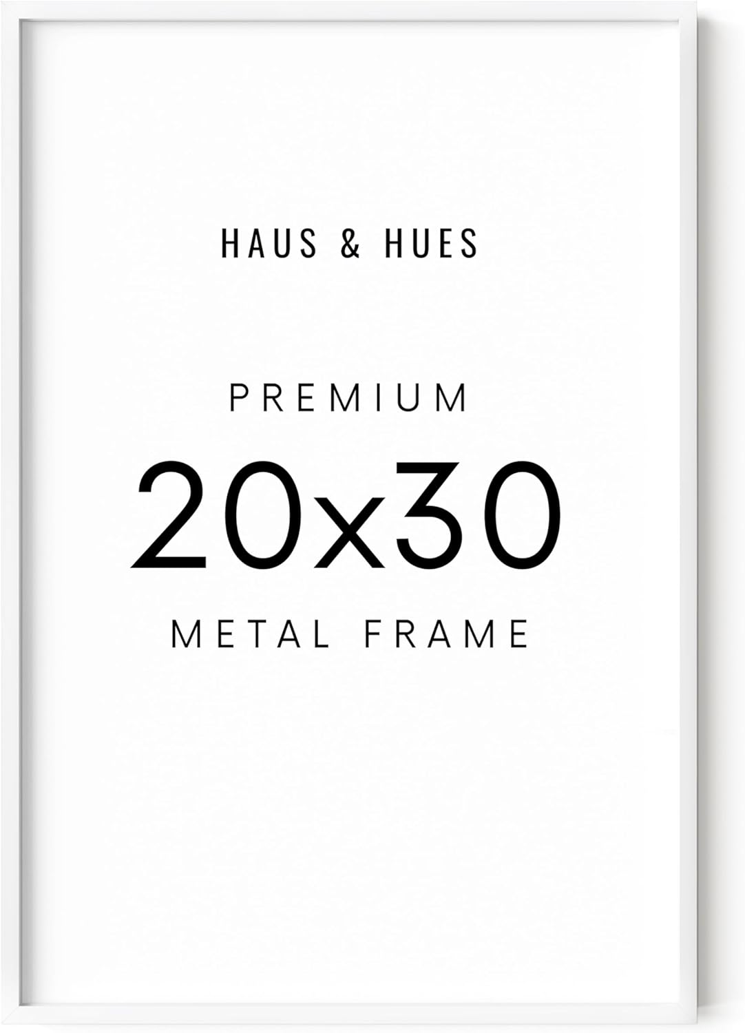HAUS AND HUES 20x30 White Picture Frame - White 20x30 Frame Aluminum, Vertical & Horizontal